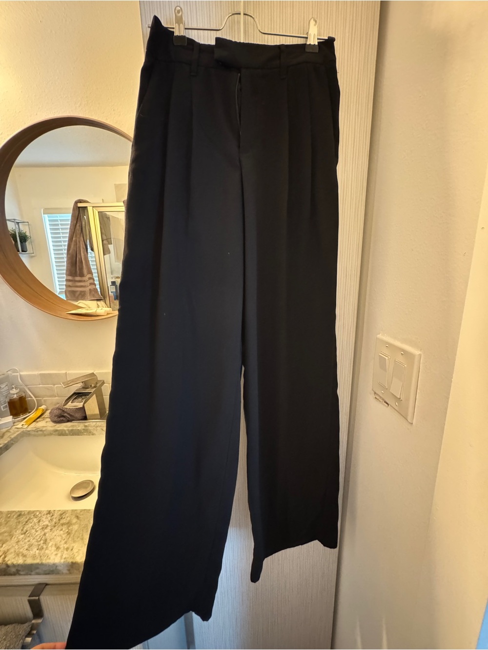a new day Black Wide-Leg Dress Pants